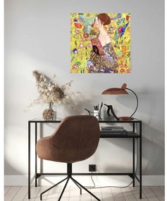 Reprodukcja obrazu Gustava Klimta – Lady with Fan, 60x60 cm