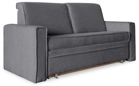 Szara rozkładana sofa 168 cm Lucky Lucy – Miuform