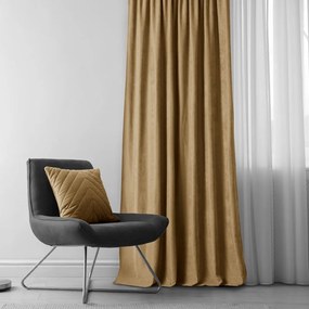 Brązowa zasłona 140x270 cm Milana – Homede