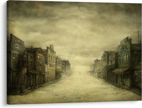 Obraz westernowego miasteczka (70x50 cm)