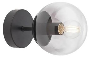 Redo 01-2175 - Kinkiet SEMIA 1xE14/28W/230V czarny/przydymiony