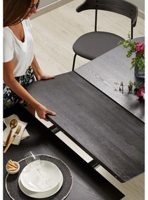 Rozkładany stół z blatem w dekorze jesionu 90x140 cm Norfort – Kave Home