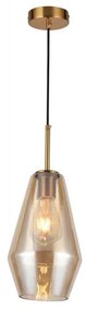 Lampa wisząca w kolorze złota z metalowo-szklanym kloszem ø 17 cm Lime – GTV