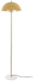 Lampa stojąca w musztardowo-złotym kolorze z metalowym kloszem (wysokość 154 cm) Waved – Leitmotiv