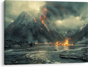 Obraz - Erupcja wulkanu (70x50 cm)