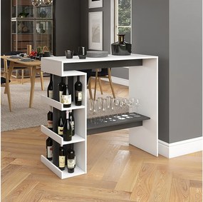 Stół barowy biały 108x50x103 dana