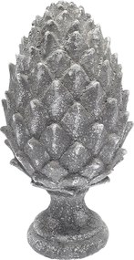 Figurka dekoracyjna Pinecone Grey 15x15x30 cm