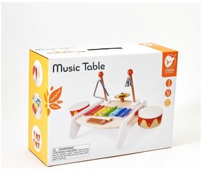 Classic world zestaw instrumenty muzyczne dla dzieci ksylofon tarka cymbałki bębenki talerz pałeczki trójkąt dzwonek 9 el.