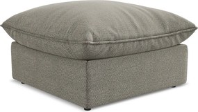 Pufa - z tkaniny bouclé - szary - MANAO