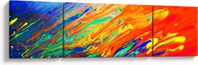 Obraz - Kolorowa abstrakcja (170x50 cm)