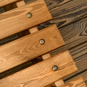 Outsunny leżak leżak, leżak ogrodowy na basen, balkon teak