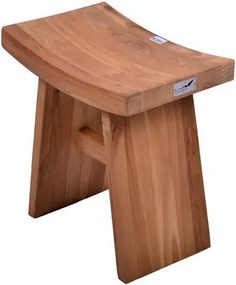 Taboret z drewna tekowego DIVERO