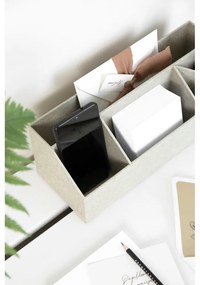 Kartonowy organizer na artykuły papiernicze Elisa Canvas Paper Laminate – Bigso