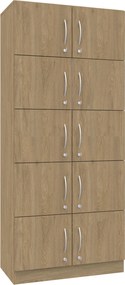 Szafa biurowa skrytkowa na klucz Simple, 80x40x185 cm, index 80-5PP-10F1