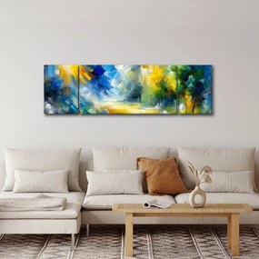 Obraz - Abstrakcyjny słoneczny dzień (170x50 cm)