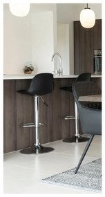 Czarne hokery obrotowe zestaw 2 szt. 82 cm Trondheim – House Nordic