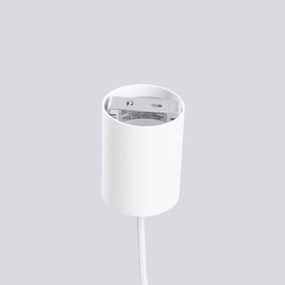 Lampa wisząca HALO 1 biała ryflowana SOLLUX  LIGHTING