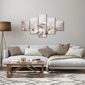 Obraz - Różowe krzewy (125x70 cm)