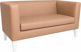 Sofa Monaco : Kolor nogi - Biała, Kolor tkaniny - EKO-SKÓRA - 14D, Typ tkaniny - Eko-skóra , Wysokość nogi - 20 cm