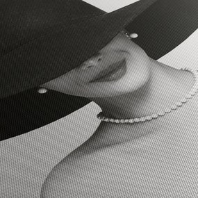 Obraz - Kobieta w kapeluszu (170x50 cm)
