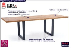 Duży rozkładany stół industrialny Marco 2X