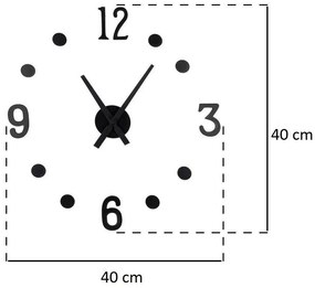 Zegar ścienny ZRÓB TO SAM, wskazówkowy, Ø 40 cm