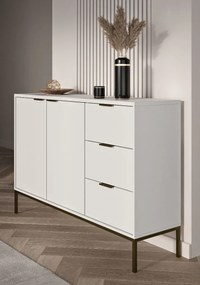 Komoda AUSTIN 150 biała/czarna KOCOT MEBLE
