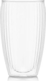 Lot 2 Szklanki Dwuwarstwowe 45cl Pavina Paski Bodum