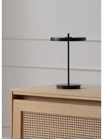 Czarna metalowa lampa stołowa LED z metalowym kloszem (wysokość 31 cm) Asteria Move – UMAGE