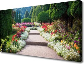 Obraz canvas Romantyczne Schody w Ogrodzie