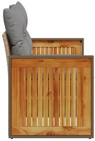 Sofa ogrodowa z szarymi poduszkami Lupuxi