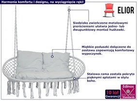 Huśtawka podwójna bocianie gniazdo na balkon D7-N26