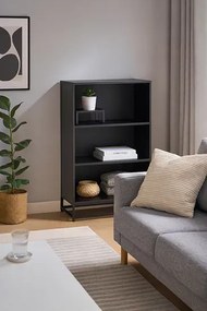 Czarny regał na książki B8-K17