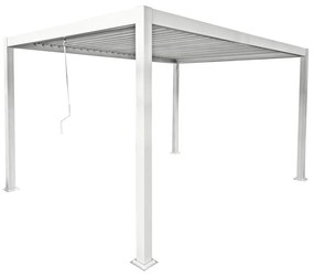 Pergola bioklimatyczna wolnostojąca z otwieranym dachem - 12 m² - biały - AMALFI