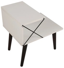 Stolik nocny Cross White