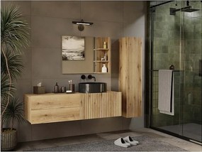 Szafka Łazienkowa TIGO 1D2S | Dąb Evoke | 140x53x37,5 | 2 Szuflady, 1 Drzwi