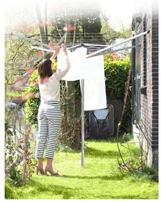 Ogrodowa suszarka na pranie w kolorze srebra 60 m Topspinner – Brabantia