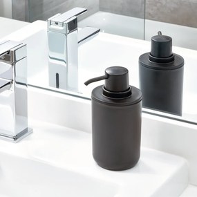 Czarny dozownik do mydła iDesign Cade, 335 ml