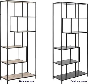 Regał do salonu w stylu loft Medox 3X - jesion