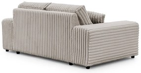 Jasnoszara sztruksowa sofa 178 cm Justin – Ropez
