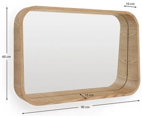 Lustro ścienne 90x60 cm Salaya – Kave Home