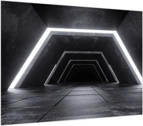 Obraz na szkle - Futurystyczny tunel (70x50 cm)