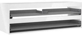 Mexen Box-A korpus szafki podumywalkowej 140 cm, 2 szuflady, biały połysk - 91AX0-1400-470-2-00