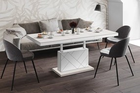 Rozkładana ława kaszmir + biały- H9-W14