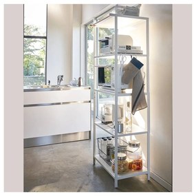 Stalowy regał w matowym białym kolorze 60x170x46,5 cm Tower – YAMAZAKI