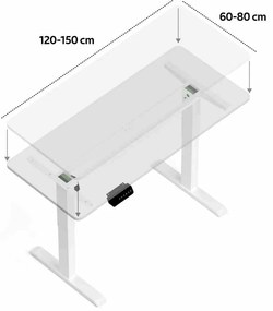LEVANO SYSTEM Stelaż Control Series Biały