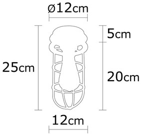 Czarna lampa sufitowa z metalowym kloszem ø 12 cm Kimil – Opviq lights