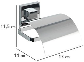Uchwyt na papier toaletowy QUADRO, Vacuum-Loc - stal nierdzewna, WENKO