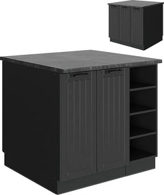 Wyspa kuchenna ciemnoszary 90x60x82 fame-line