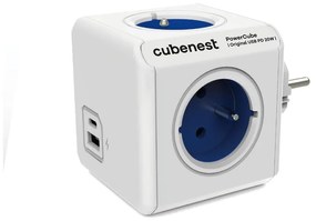 Rozgałęźnik do gniazdka 12 cm PowerCube Original USB – Cubenest